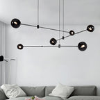 Davenia Steel Chandelier-Moonnatur