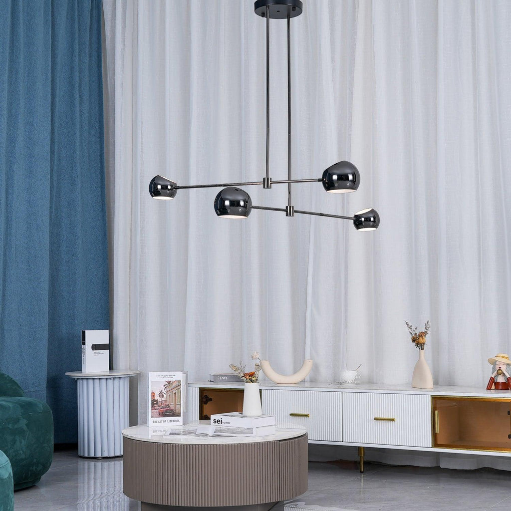 Davenia Steel Chandelier-Moonnatur