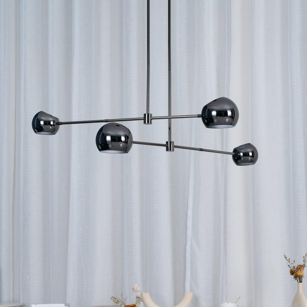 Davenia Steel Chandelier-Moonnatur