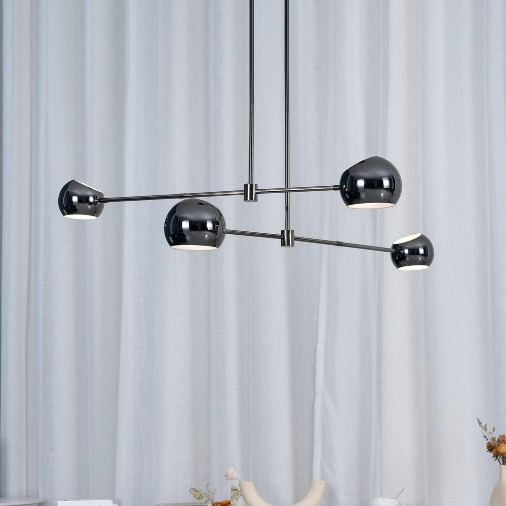 Davenia Steel Chandelier-Moonnatur