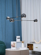 Davenia Steel Chandelier-Moonnatur