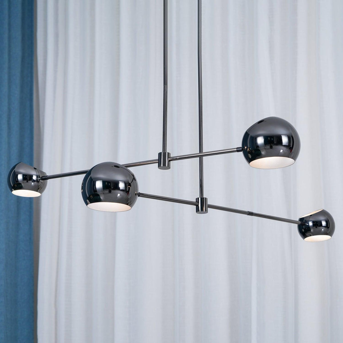 Davenia Steel Chandelier-Moonnatur