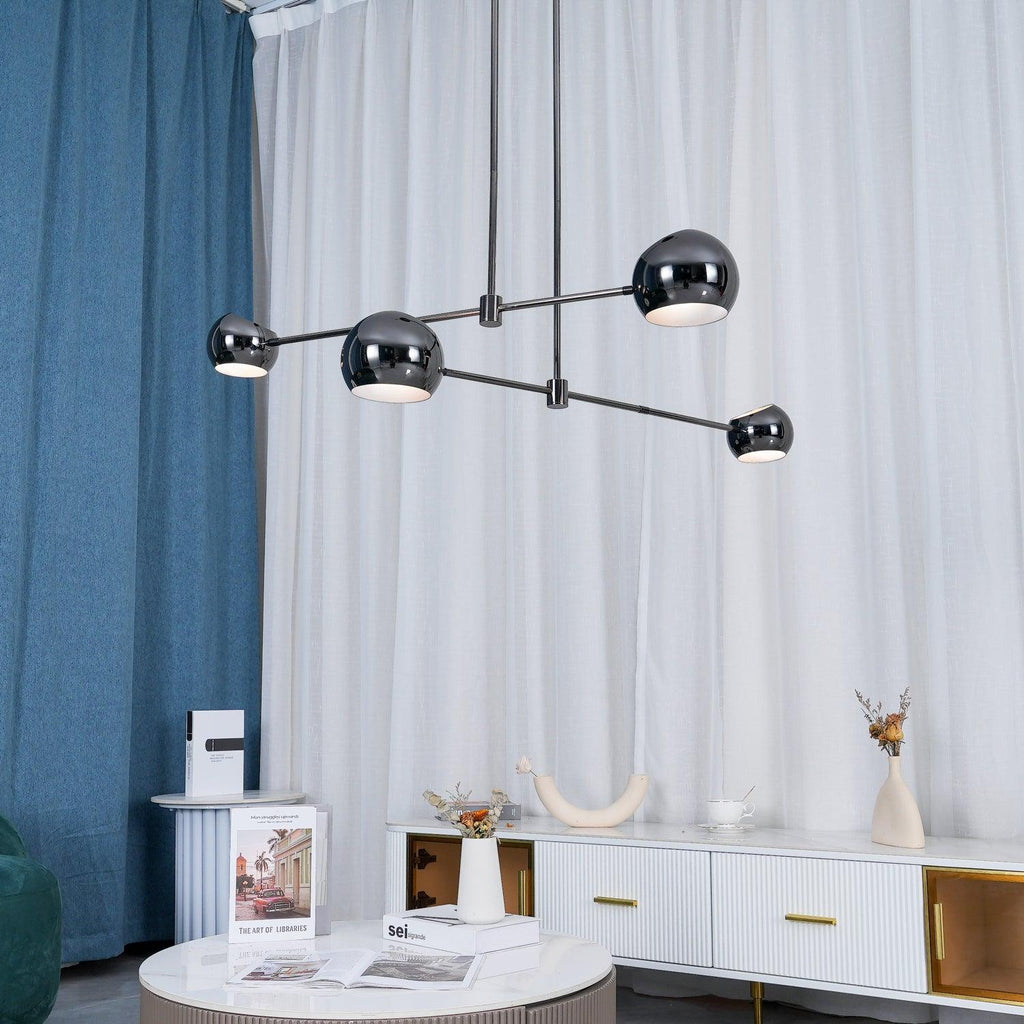 Davenia Steel Chandelier-Moonnatur