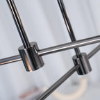 Davenia Steel Chandelier-Moonnatur
