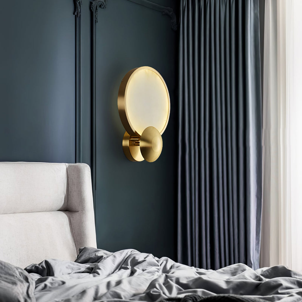 Hildenvale Alabaster Wall Light-Moonnatur