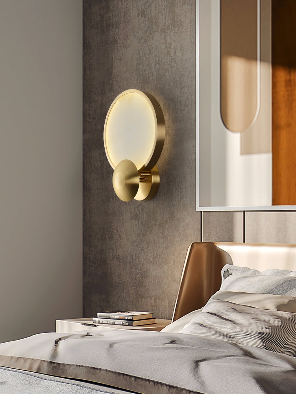 Hildenvale Alabaster Wall Light-Moonnatur