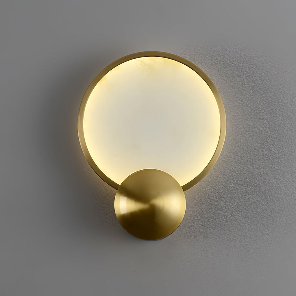 Hildenvale Alabaster Wall Light-Moonnatur