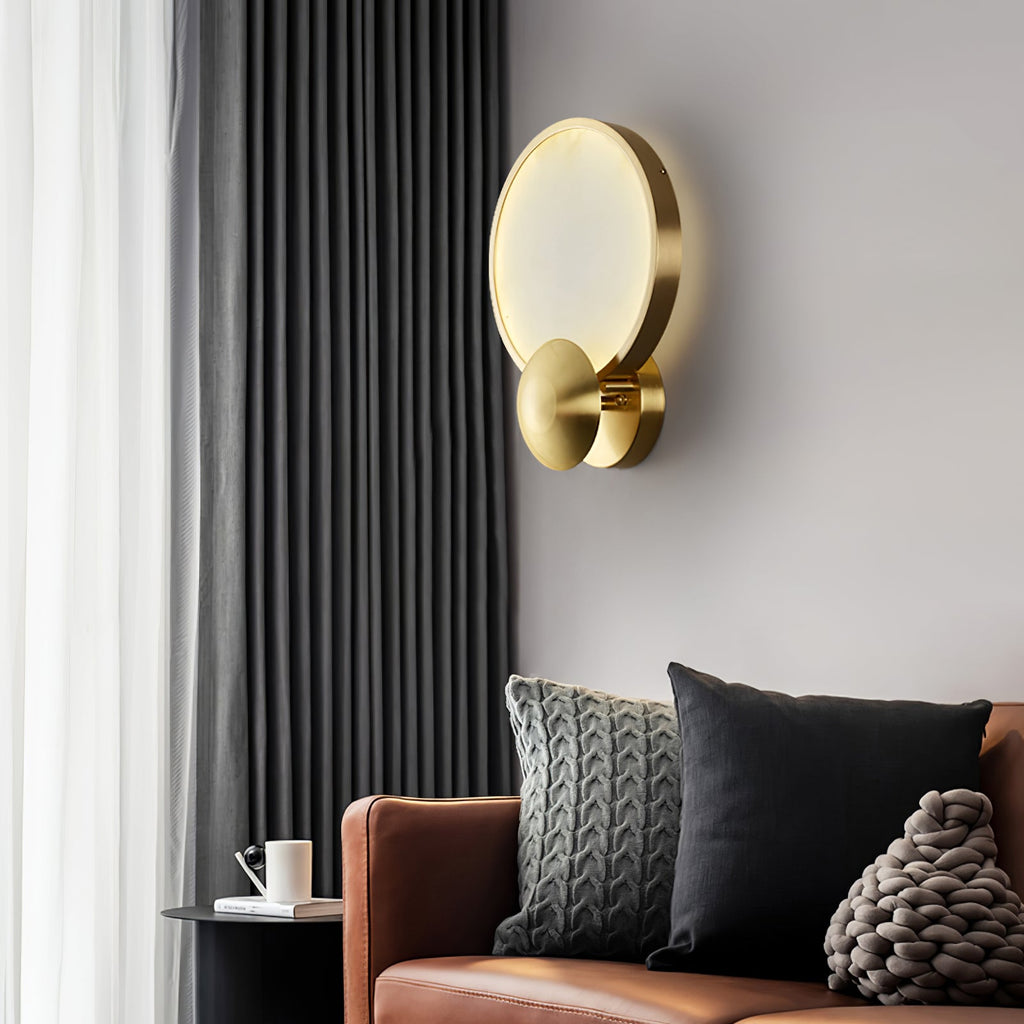 Hildenvale Alabaster Wall Light-Moonnatur