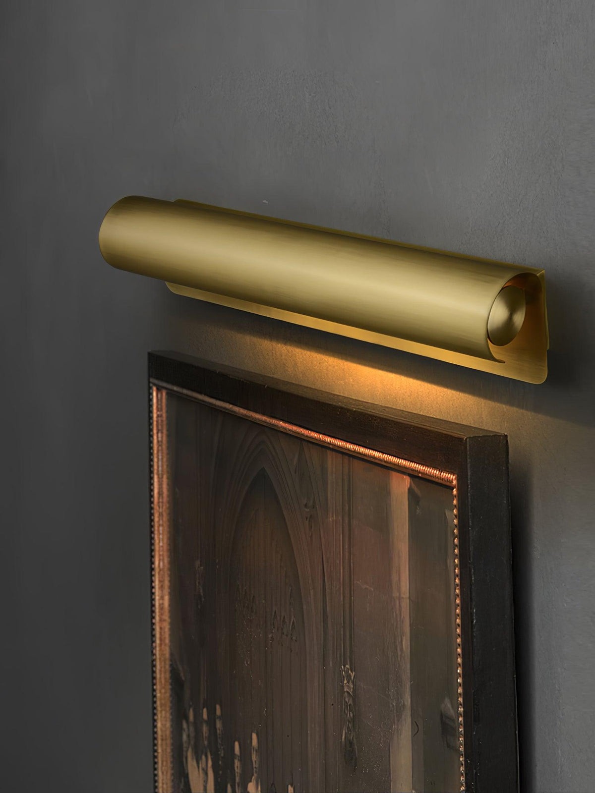 Trevenora Brass Wall Light-Moonnatur