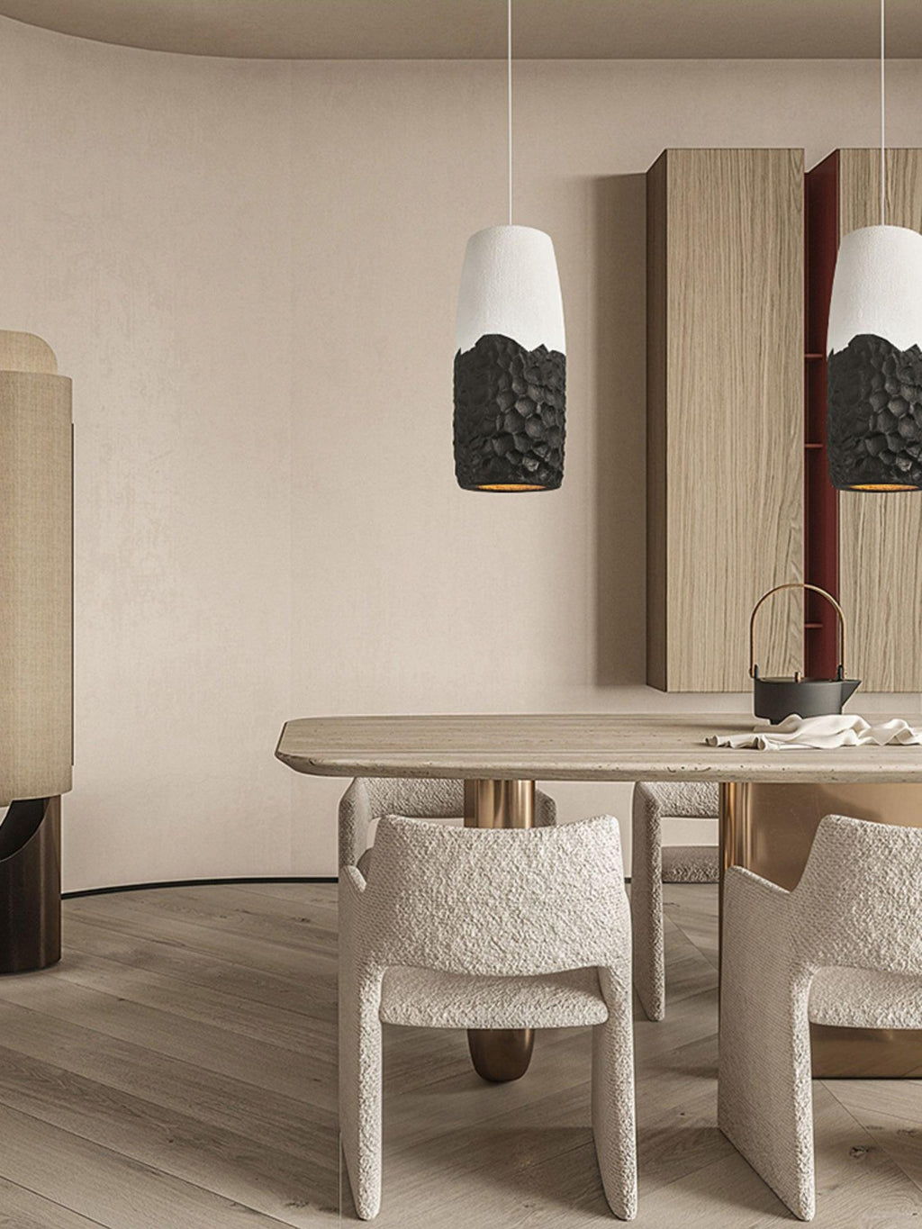 Wynalia Polystyrene Pendant Lamp-Moonnatur