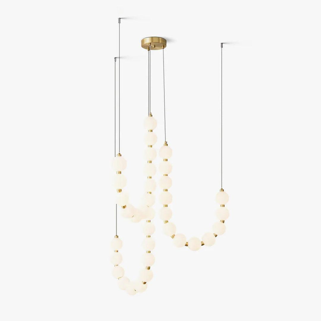 Qaline Acrylic Chandelier-Moonnatur