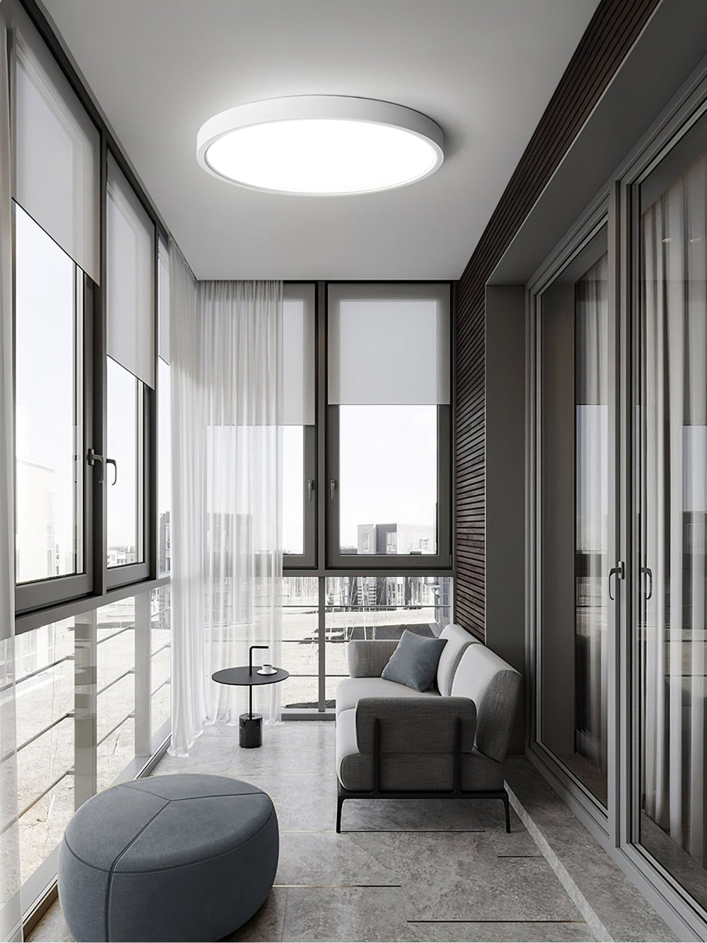 Farenaria Acrylic Ceiling Light-Moonnatur