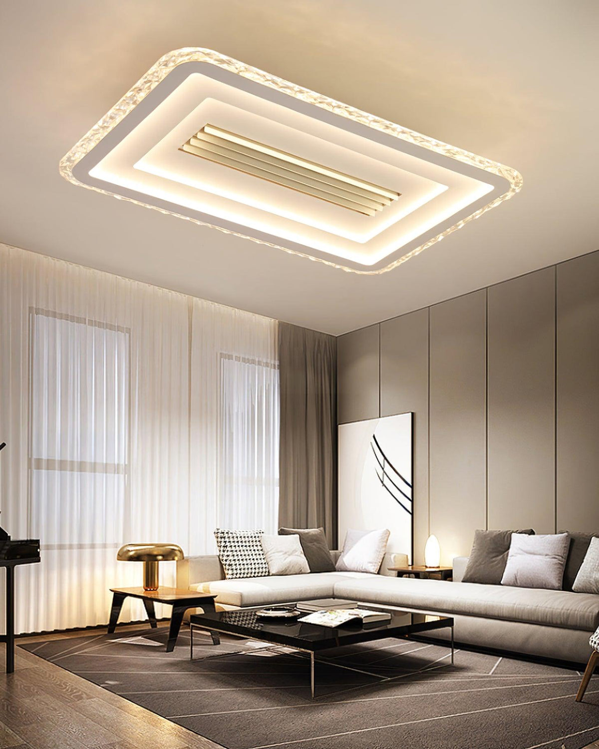 Ylenwyn Acrylic Ceiling Light-Moonnatur