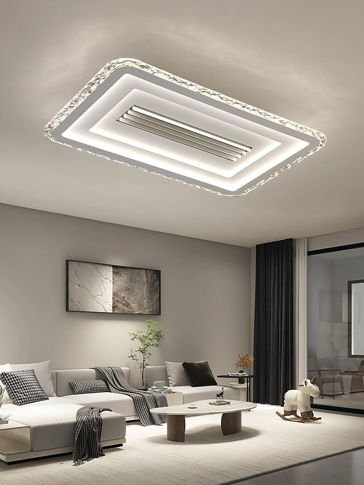 Ylenwyn Acrylic Ceiling Light-Moonnatur