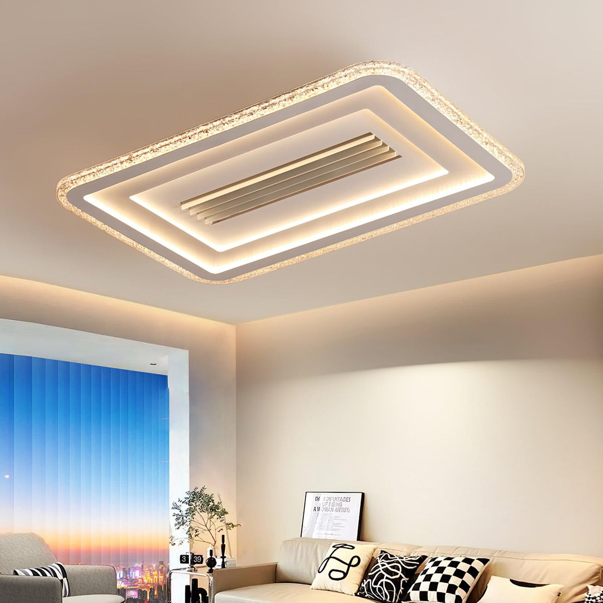 Ylenwyn Acrylic Ceiling Light-Moonnatur