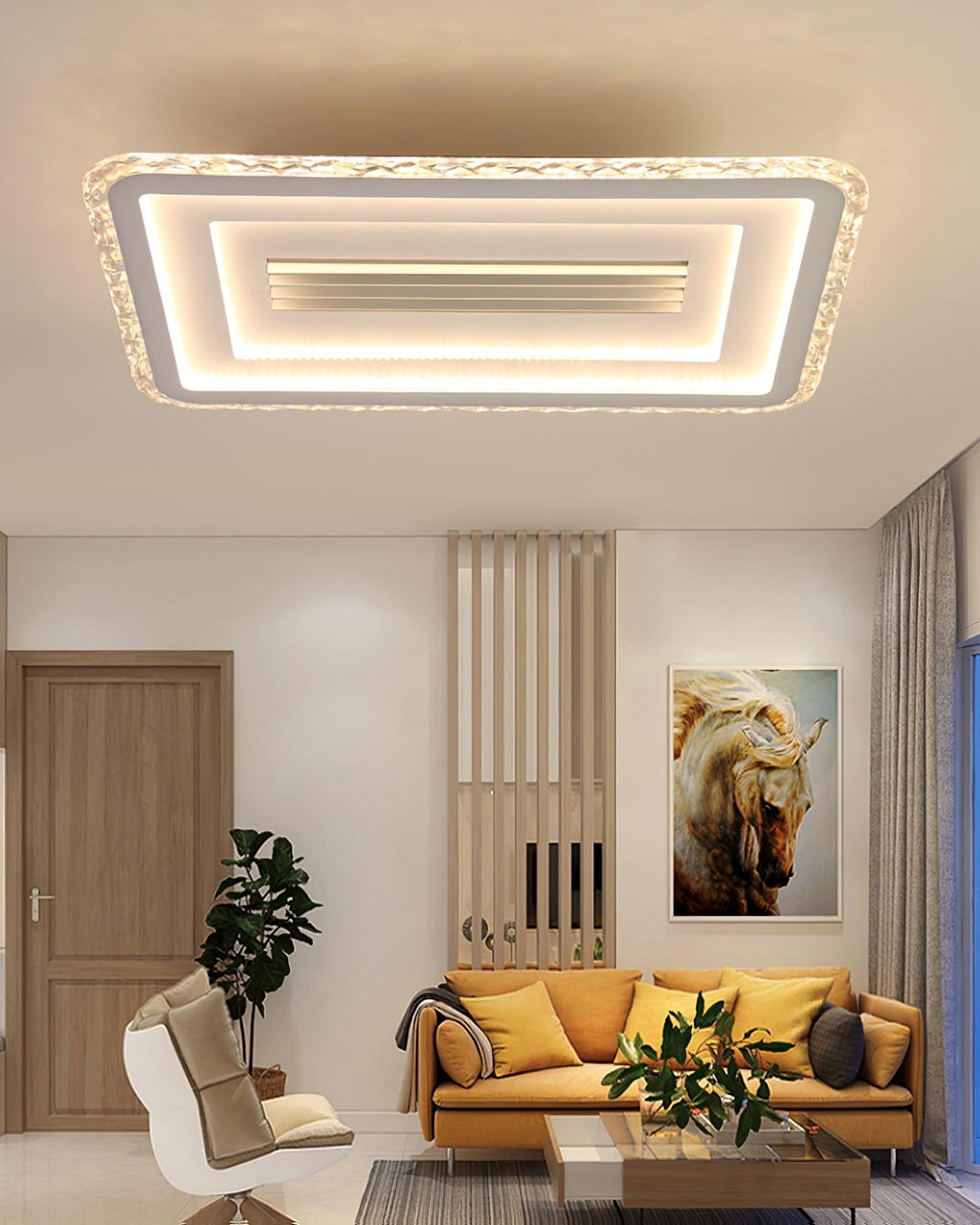 Ylenwyn Acrylic Ceiling Light-Moonnatur
