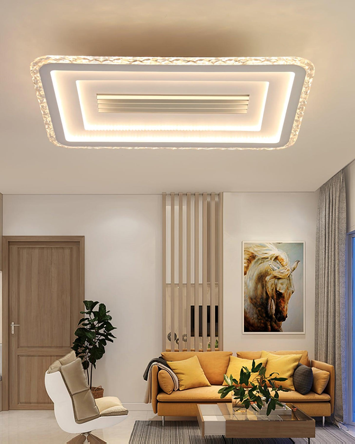 Ylenwyn Acrylic Ceiling Light-Moonnatur