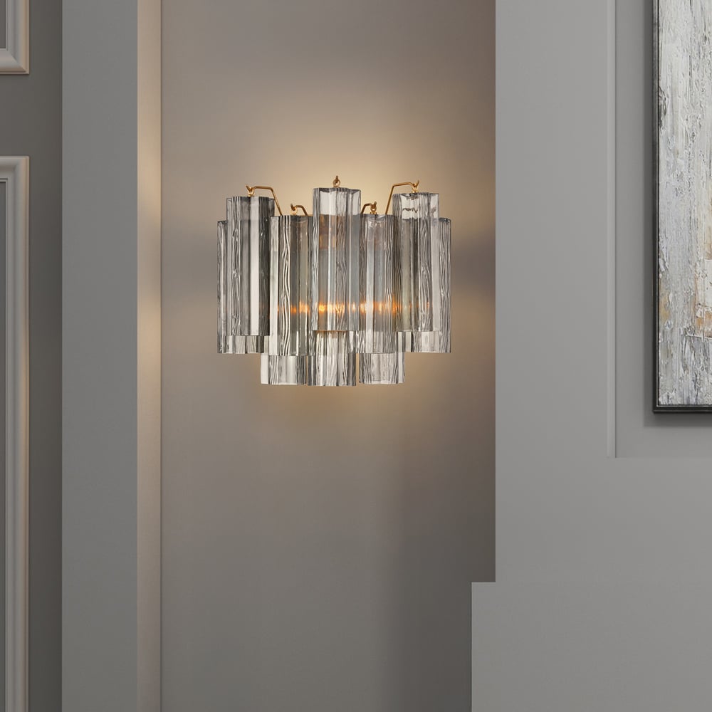 Dorreneth Glass Wall Light-Moonnatur