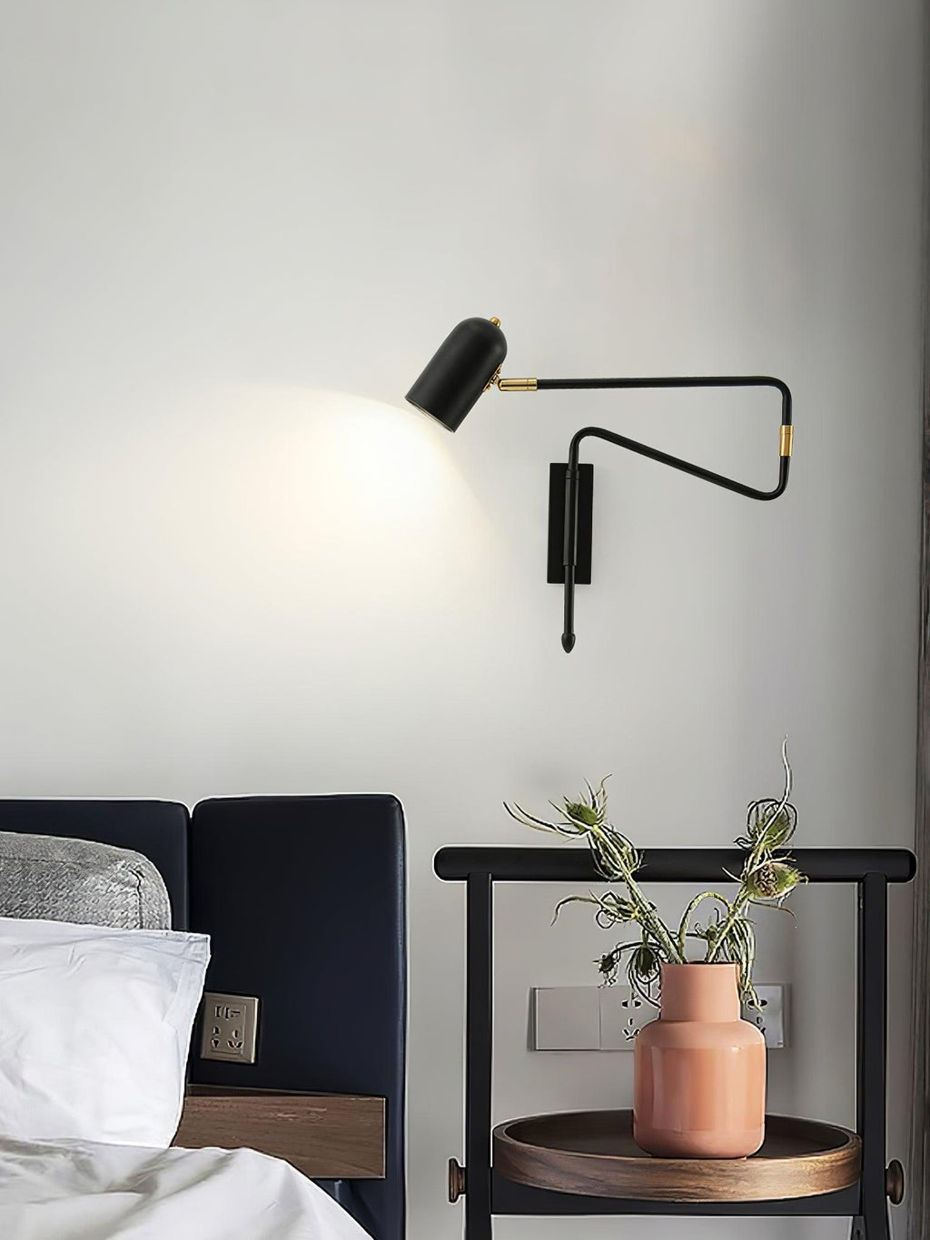Davelora Metal Wall Light-Moonnatur