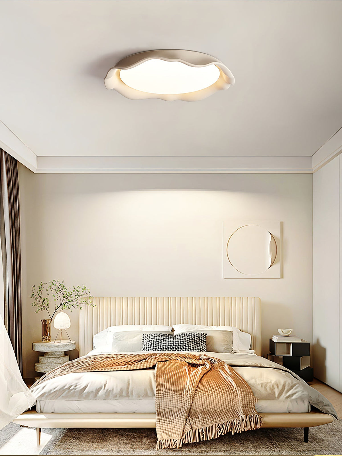 Tivora Microcement Ceiling Light-Moonnatur