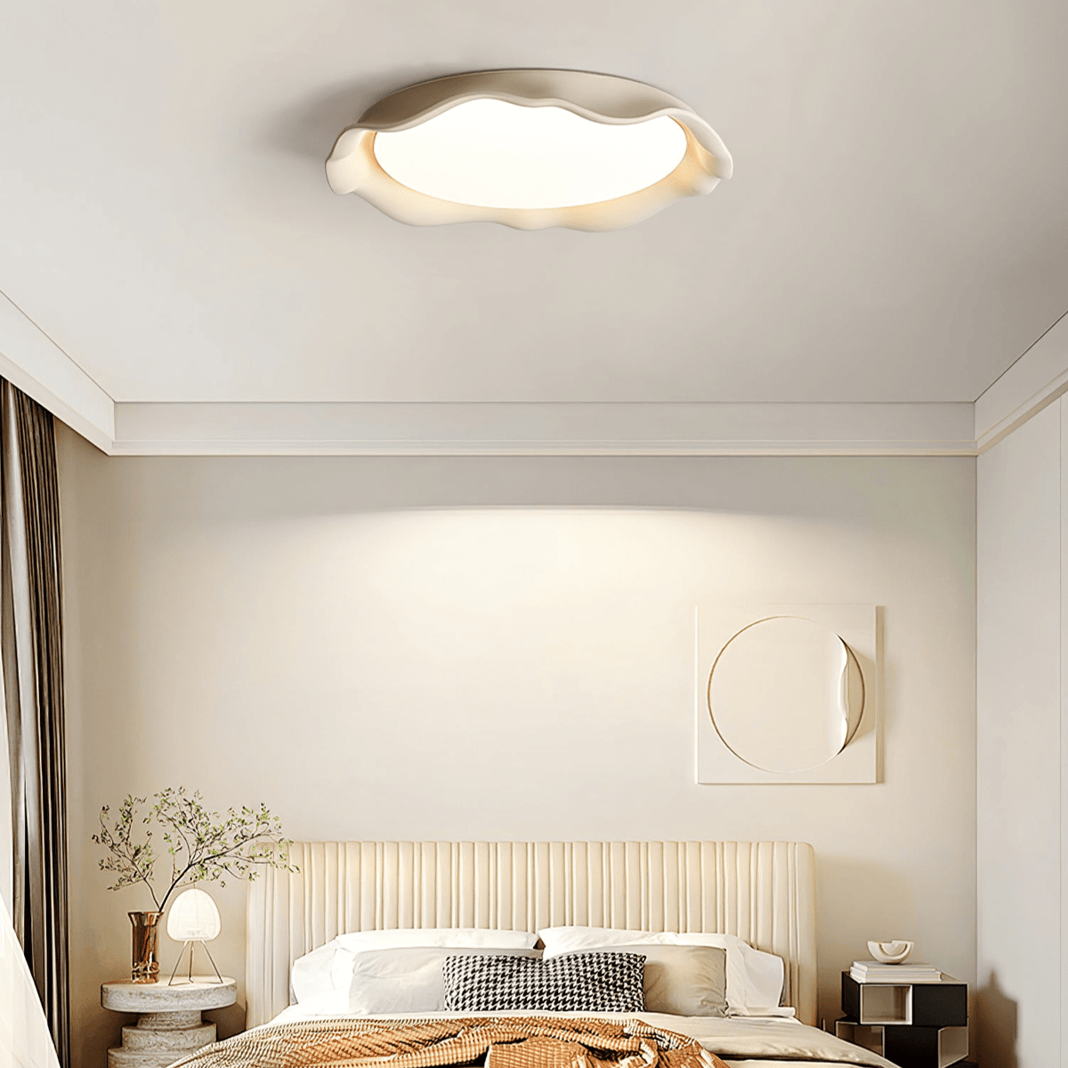 Tivora Microcement Ceiling Light-Moonnatur