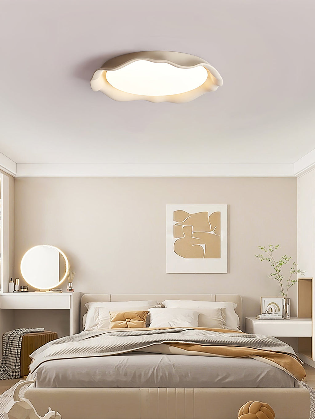 Tivora Microcement Ceiling Light-Moonnatur