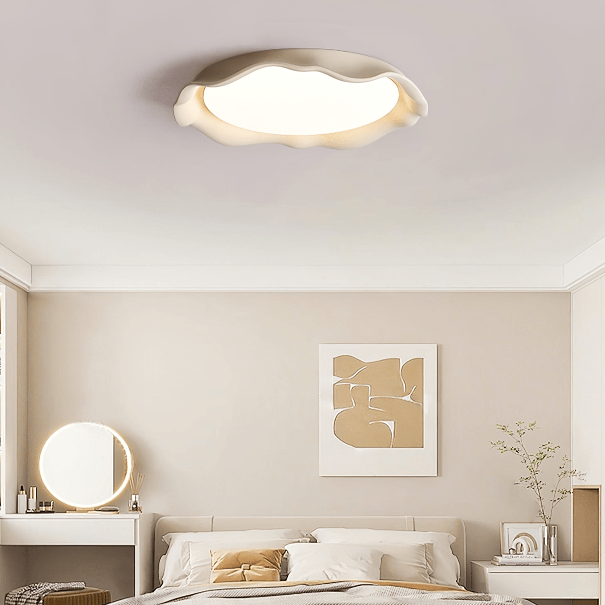 Tivora Microcement Ceiling Light-Moonnatur