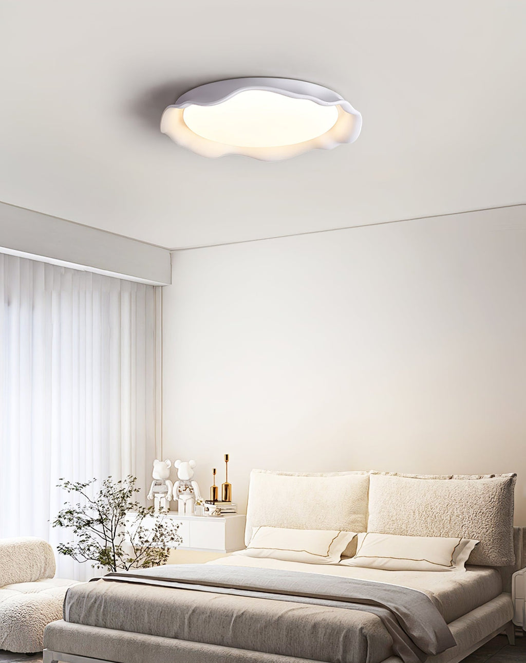 Tivora Microcement Ceiling Light-Moonnatur