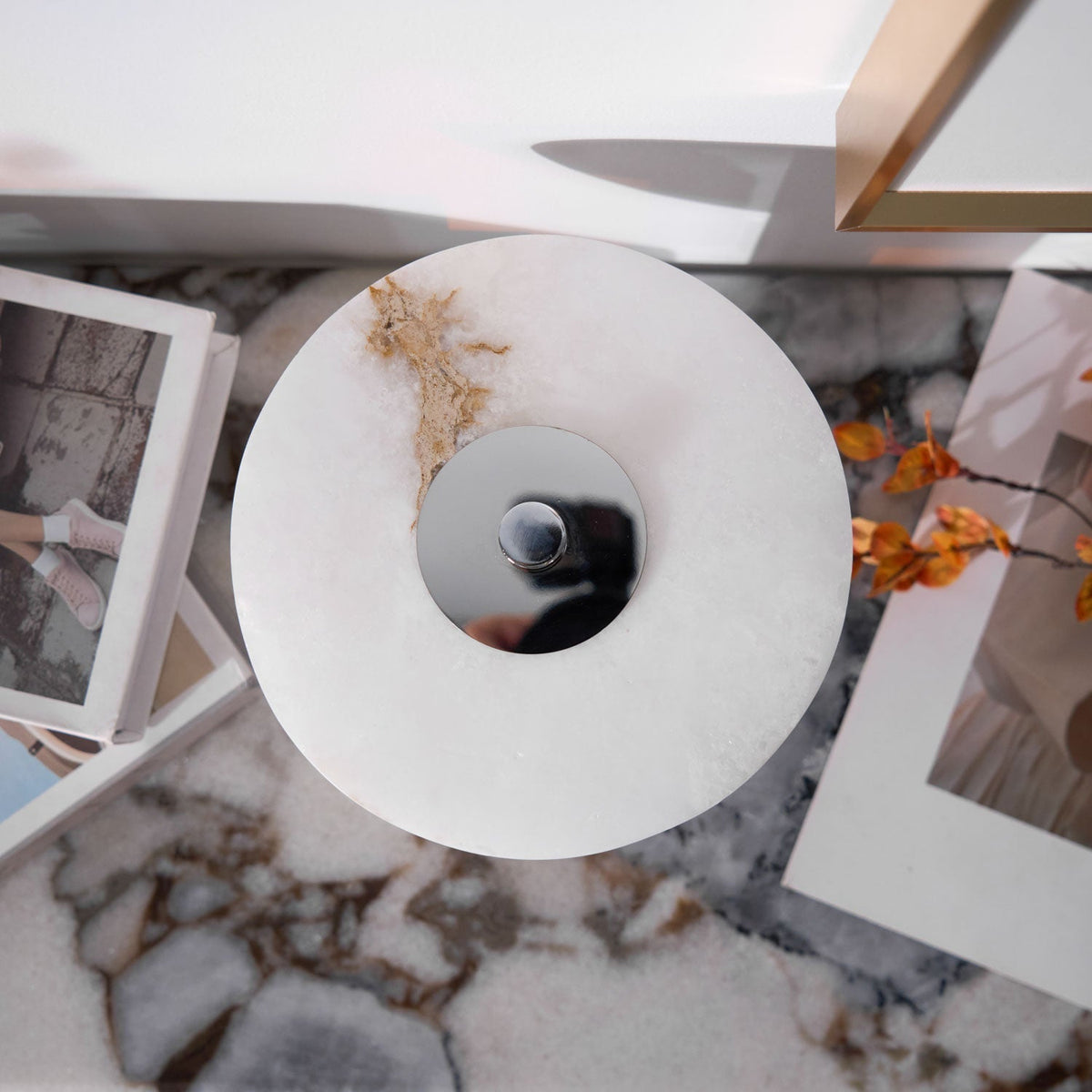 Kesterholm Alabaster Table Lamp-Moonnatur