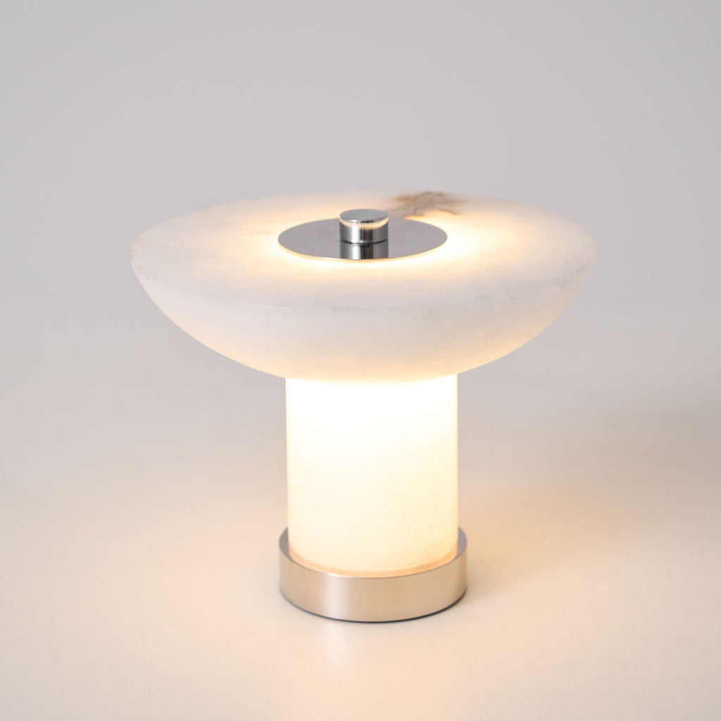 Kesterholm Alabaster Table Lamp-Moonnatur