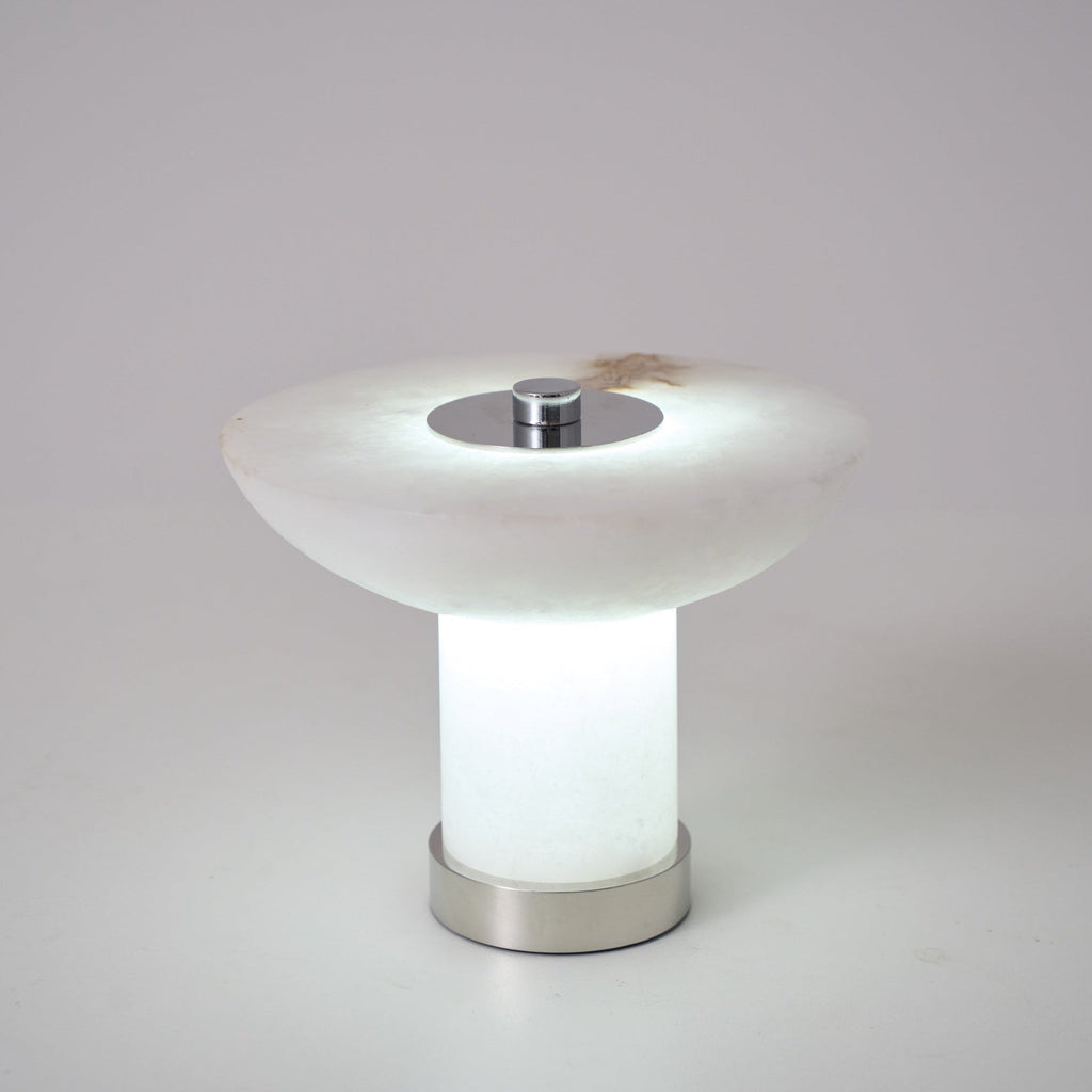 Kesterholm Alabaster Table Lamp-Moonnatur
