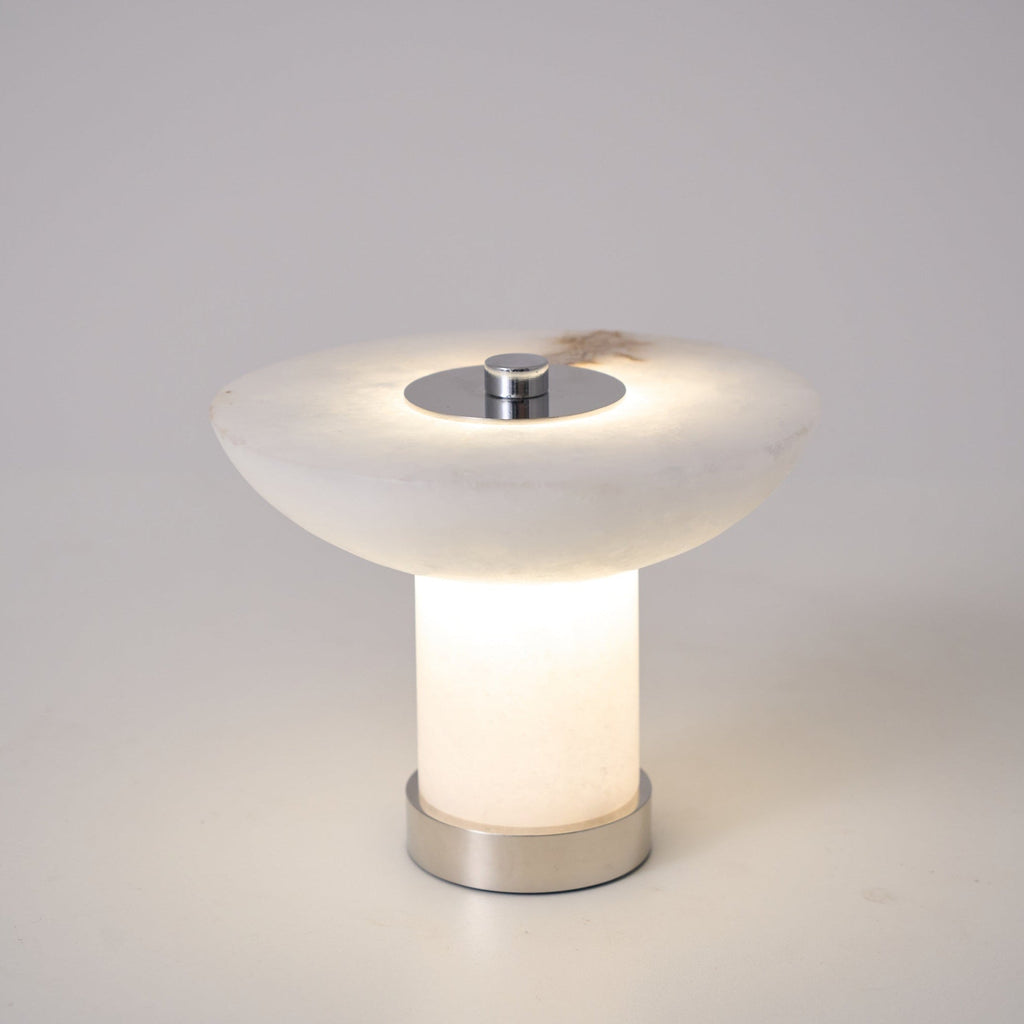 Kesterholm Alabaster Table Lamp-Moonnatur
