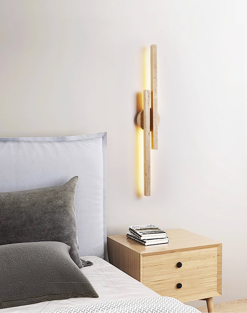 Baldencove Travertine Wall Light-Moonnatur