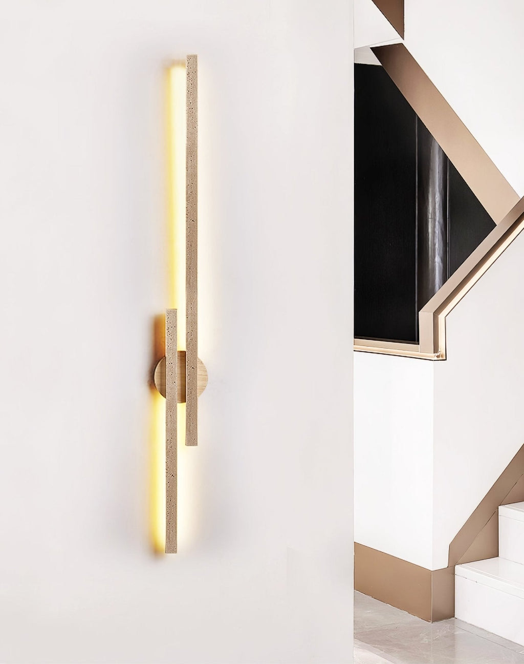 Baldencove Travertine Wall Light-Moonnatur