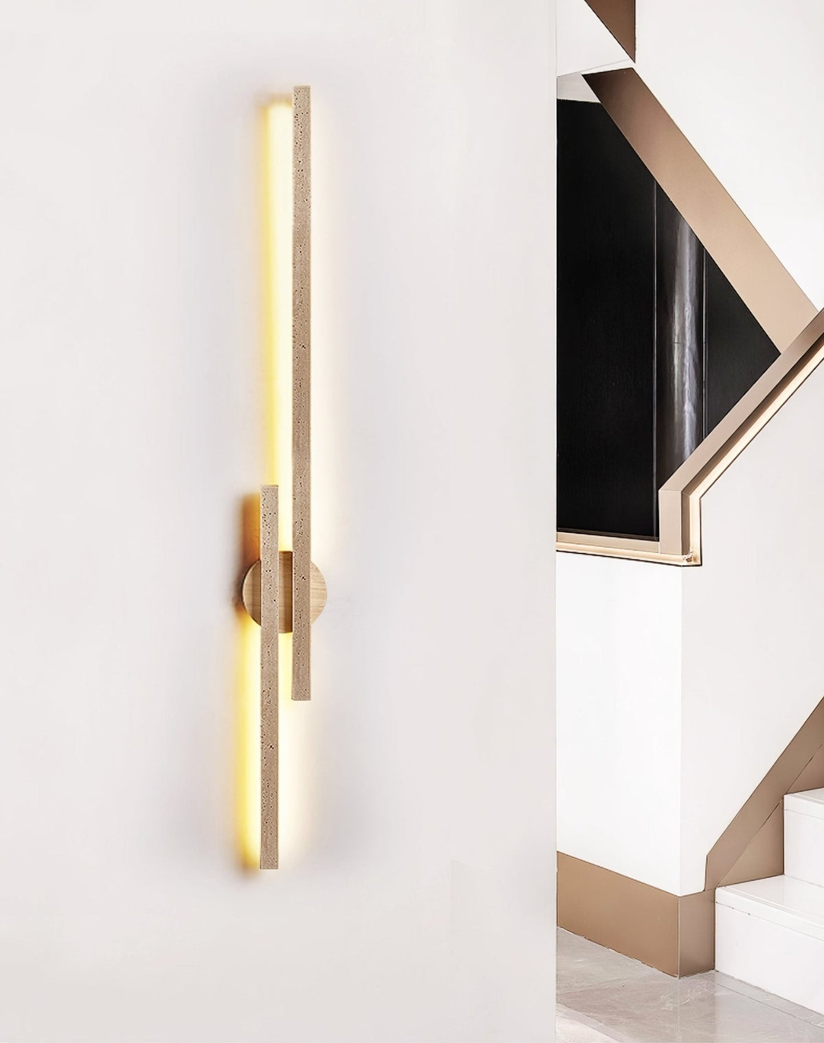 Baldencove Travertine Wall Light-Moonnatur
