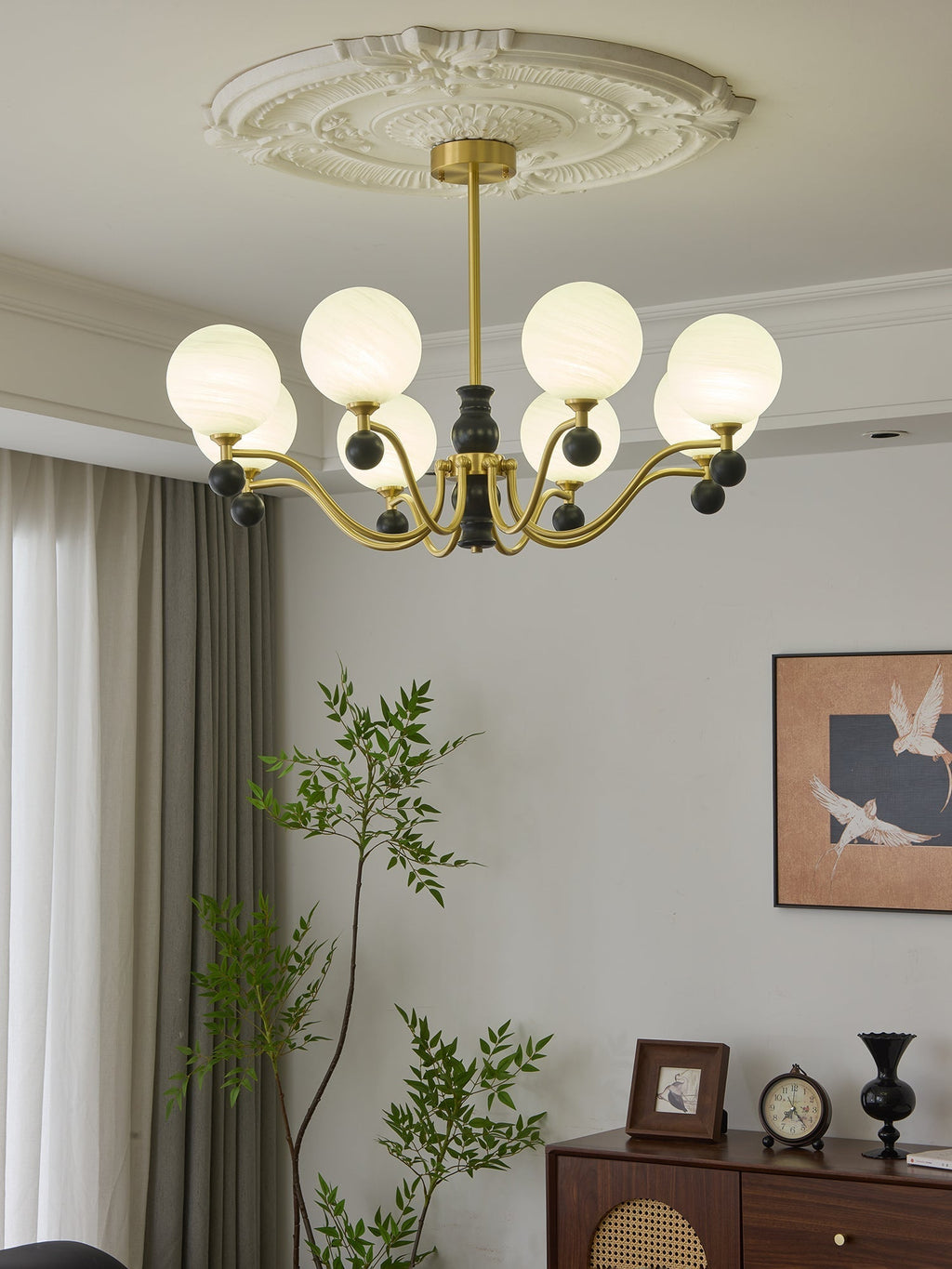 Sarona Wood Chandelier-Moonnatur