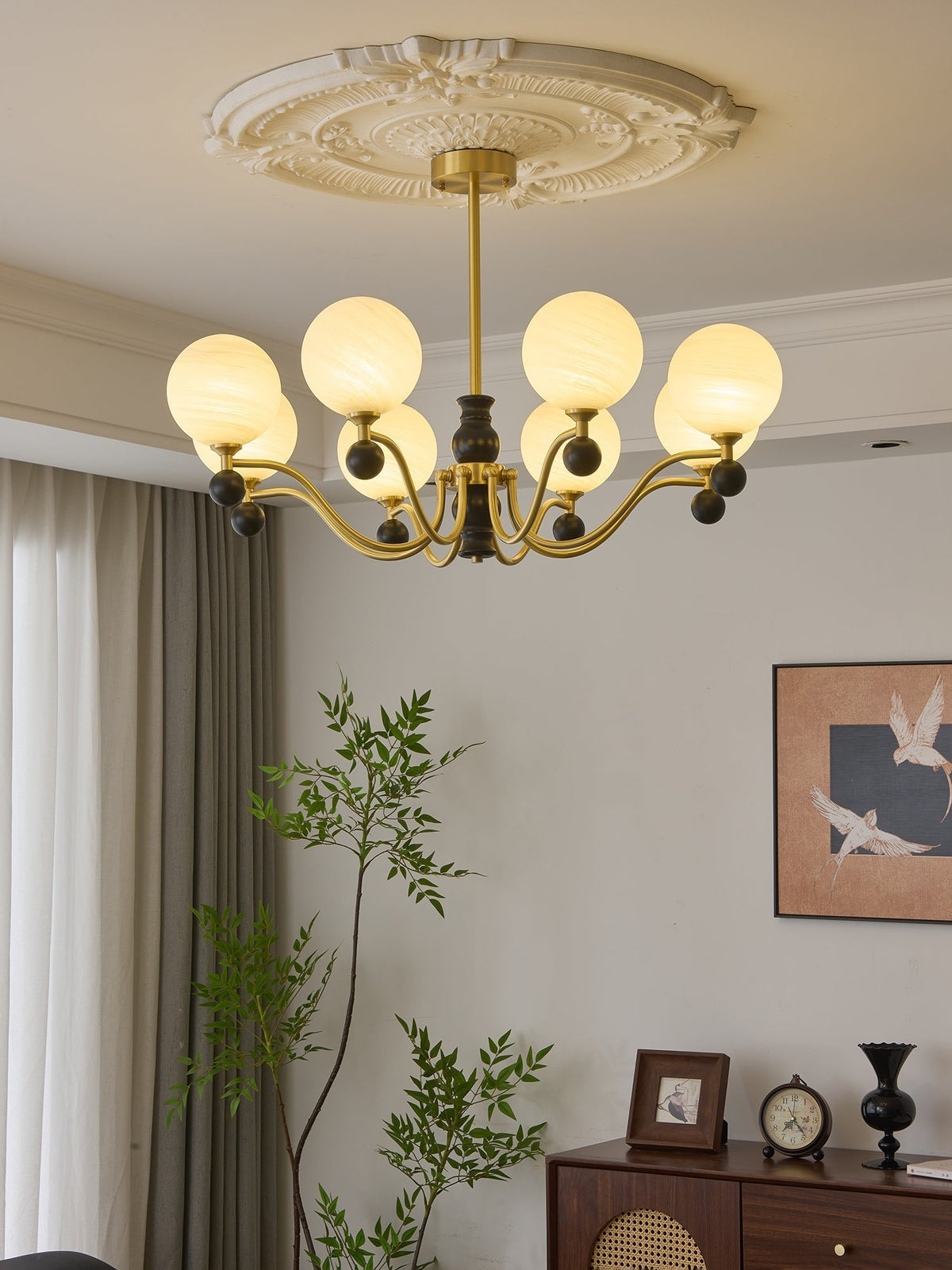 Sarona Wood Chandelier-Moonnatur