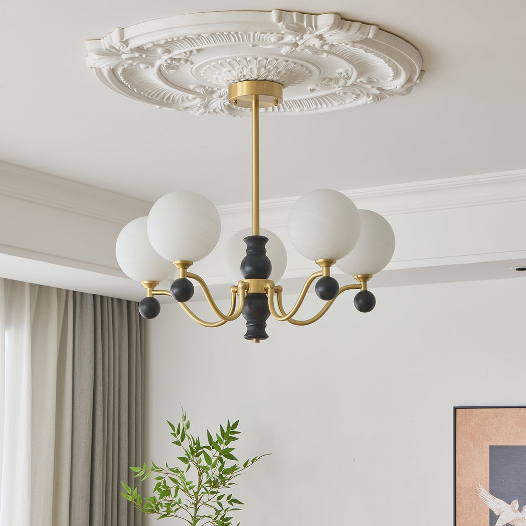 Sarona Wood Chandelier-Moonnatur