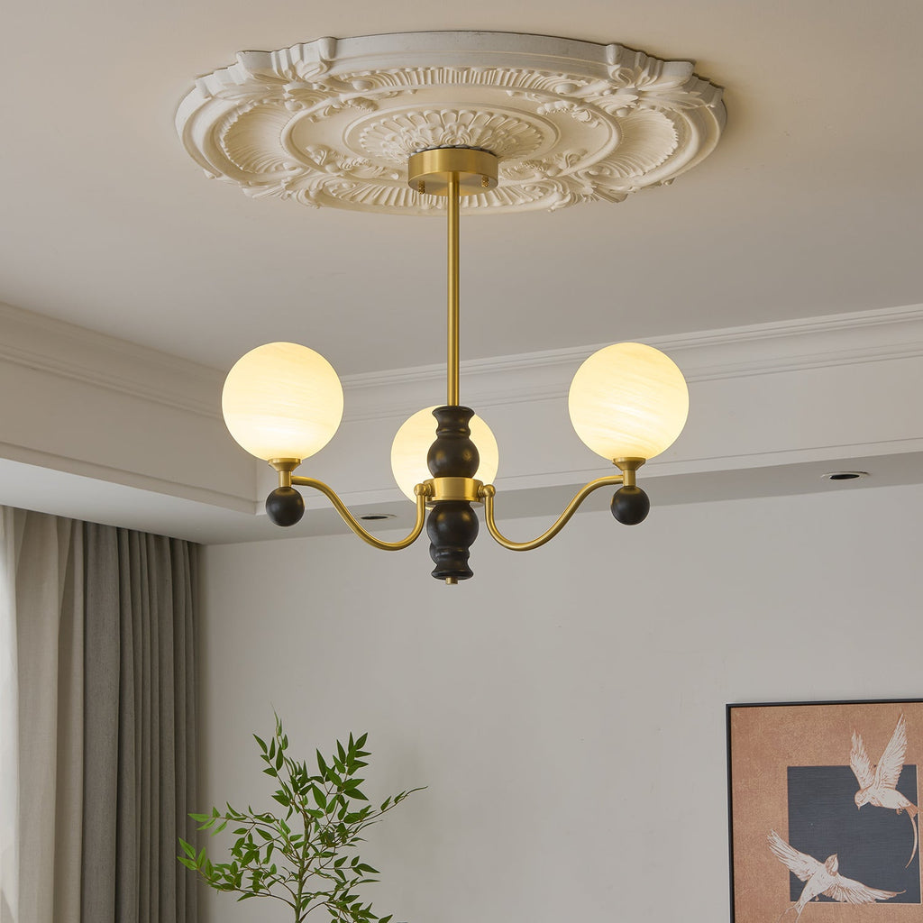 Sarona Wood Chandelier-Moonnatur