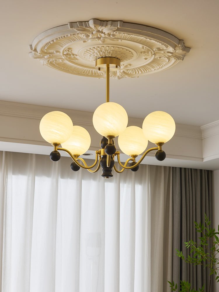 Sarona Wood Chandelier-Moonnatur