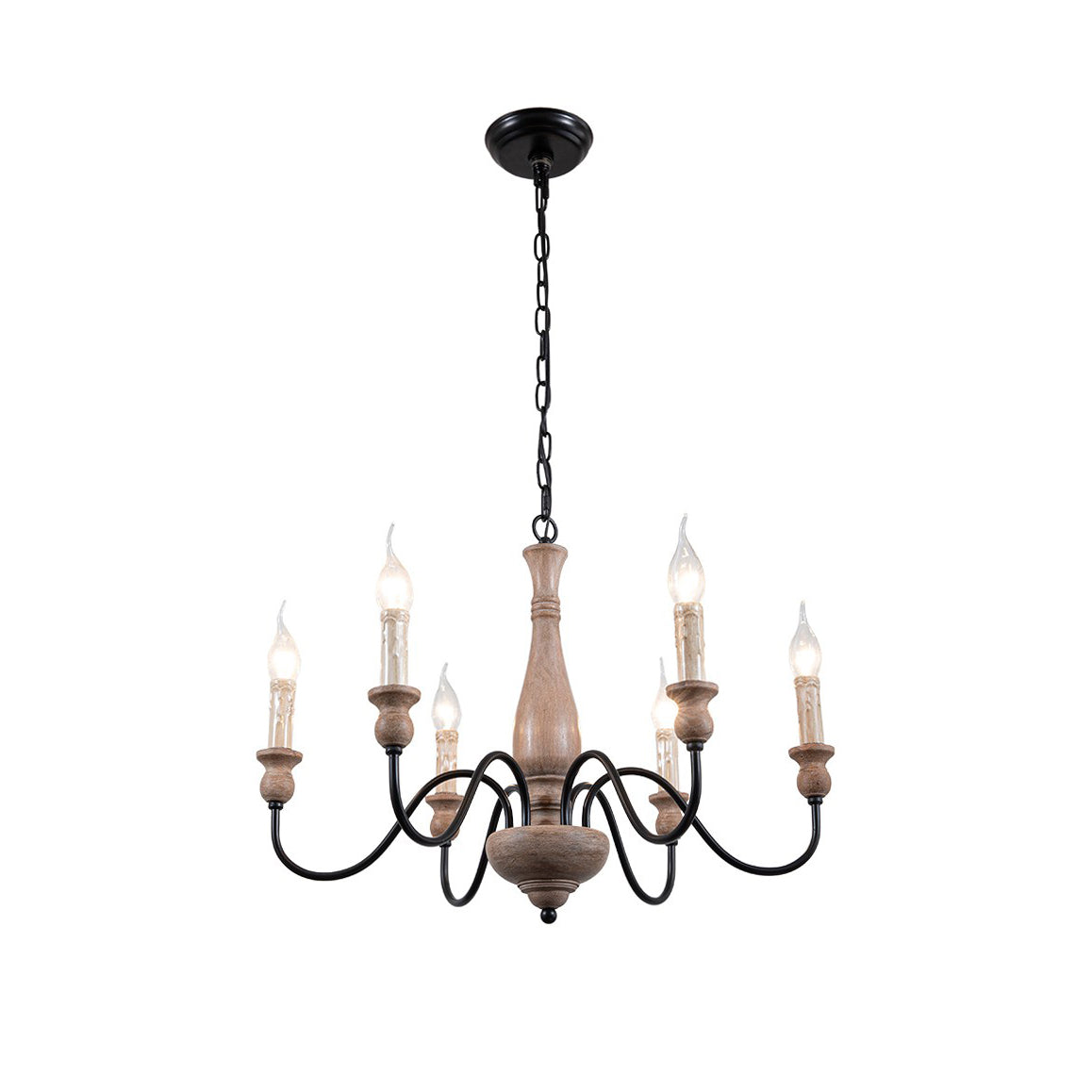 Sorrelelyn Wood Chandelier-Moonnatur