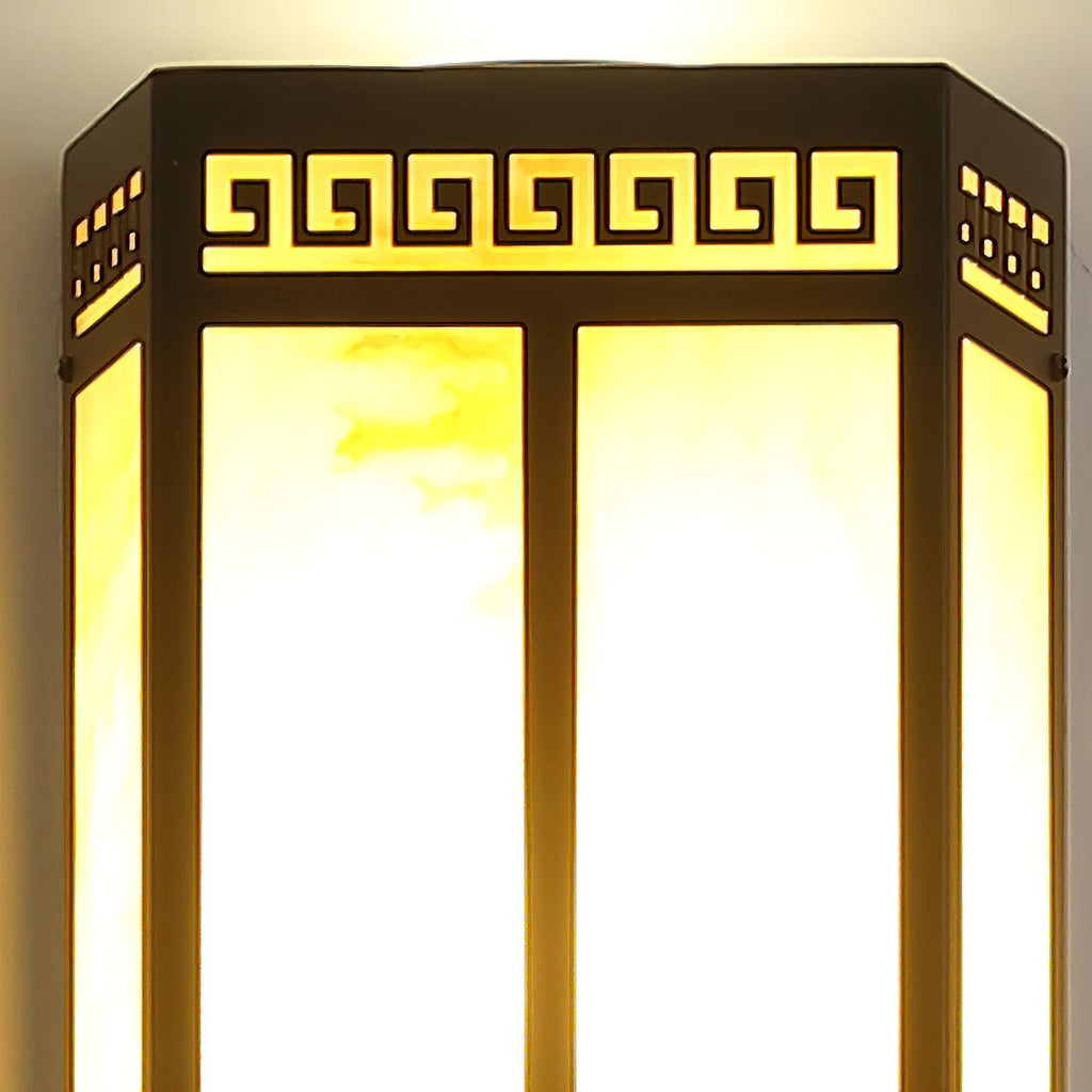 Barrowfield Alabaster Wall Light-Moonnatur