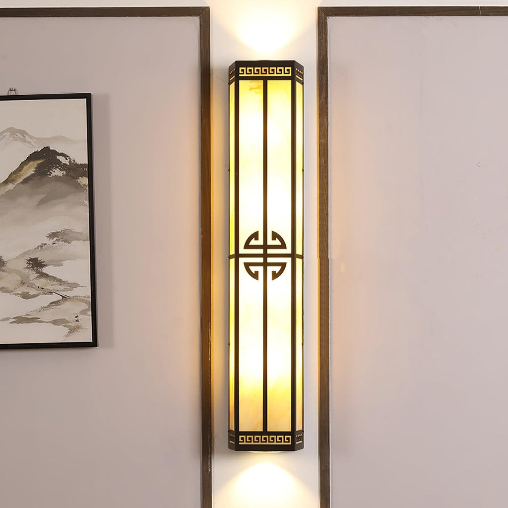 Barrowfield Alabaster Wall Light-Moonnatur