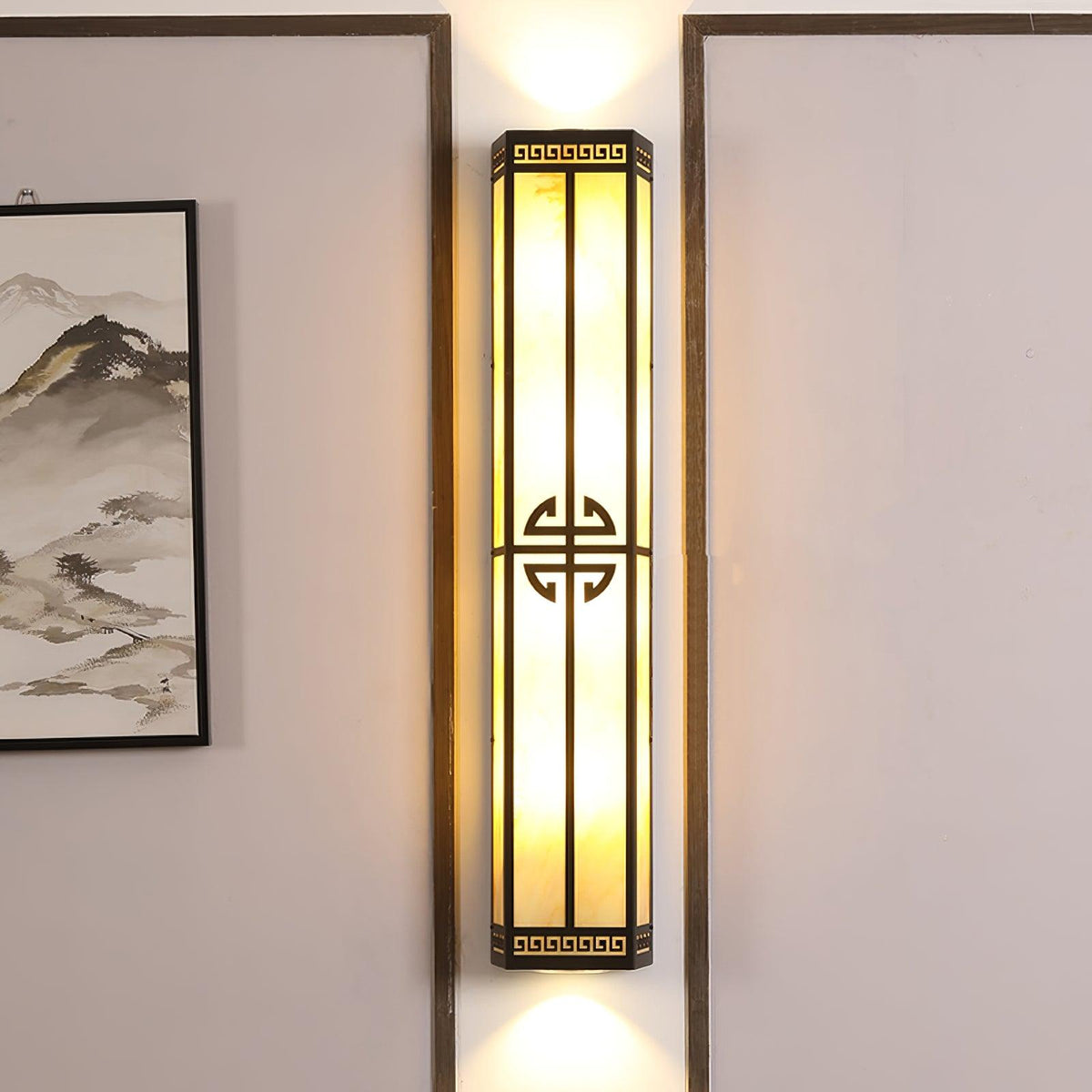 Barrowfield Alabaster Wall Light-Moonnatur