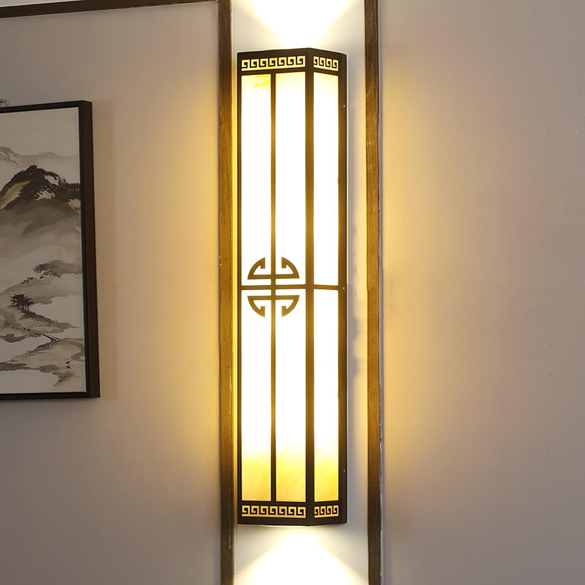 Barrowfield Alabaster Wall Light-Moonnatur