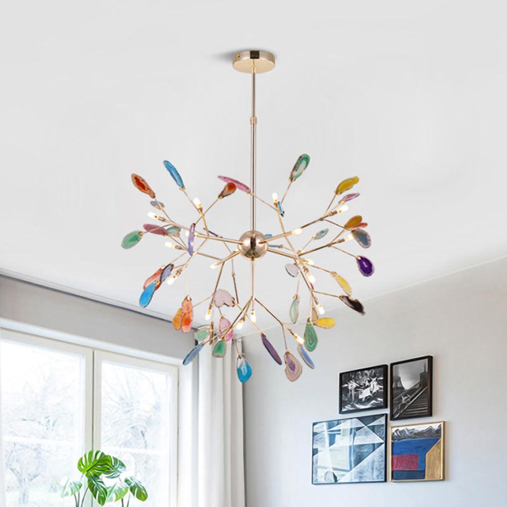 Dunselholm Agate Chandelier-Moonnatur