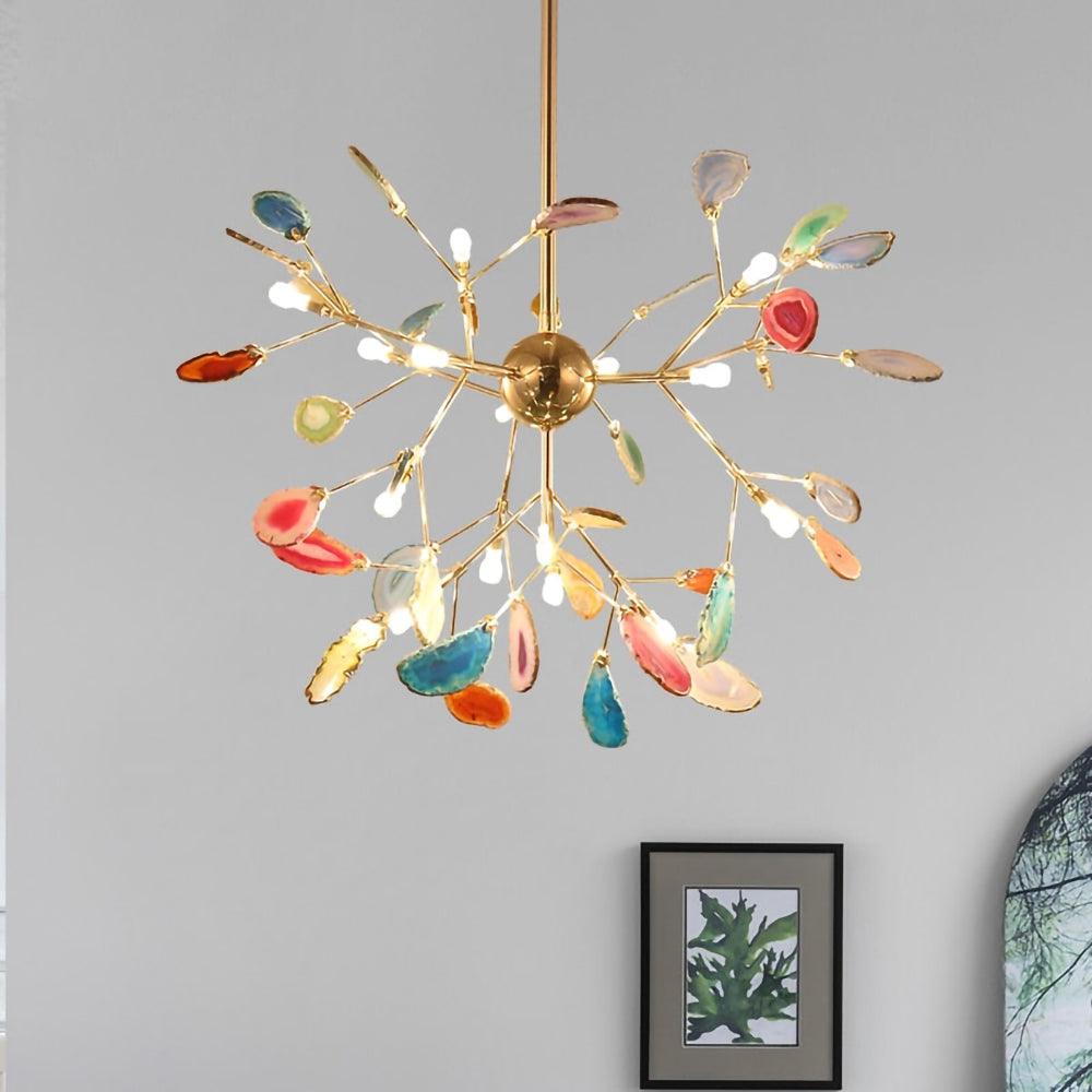Dunselholm Agate Chandelier-Moonnatur