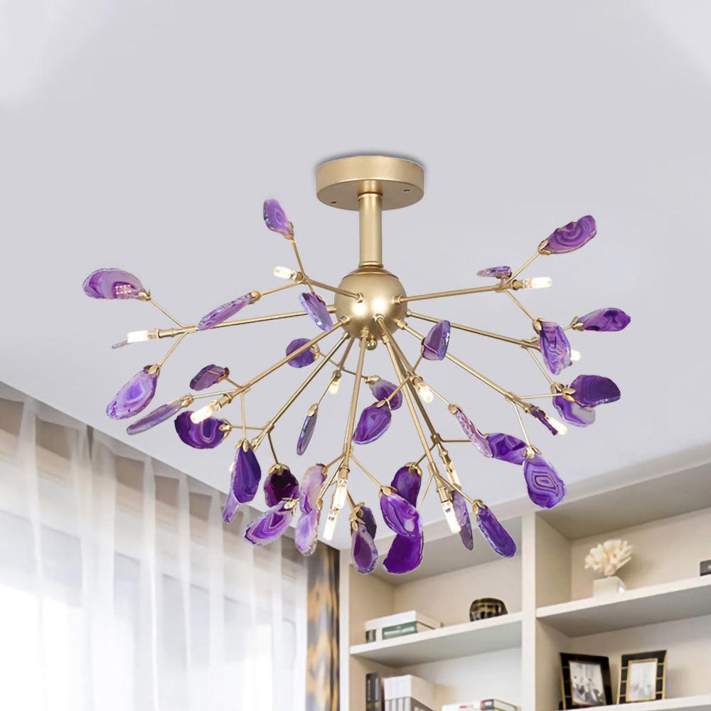 Dunselholm Agate Chandelier-Moonnatur