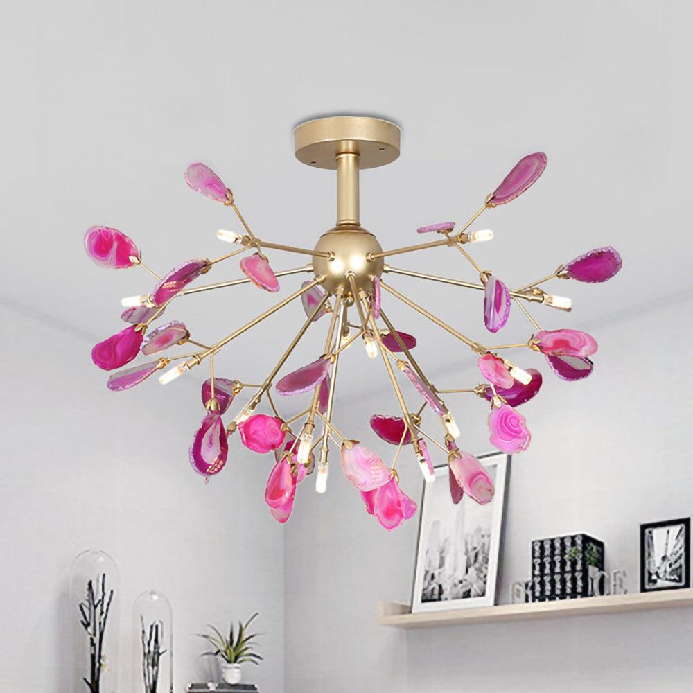 Dunselholm Agate Chandelier-Moonnatur
