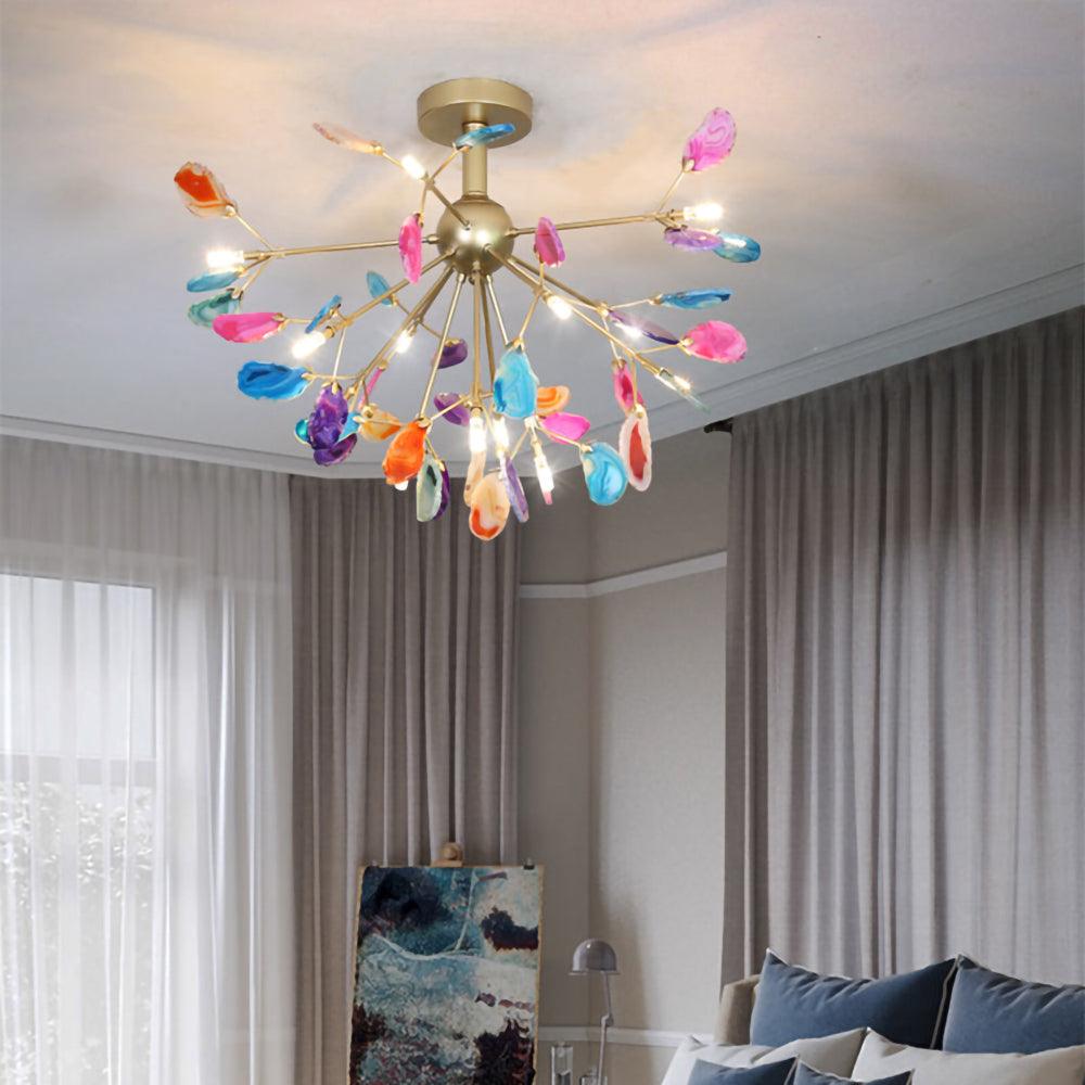 Dunselholm Agate Chandelier-Moonnatur